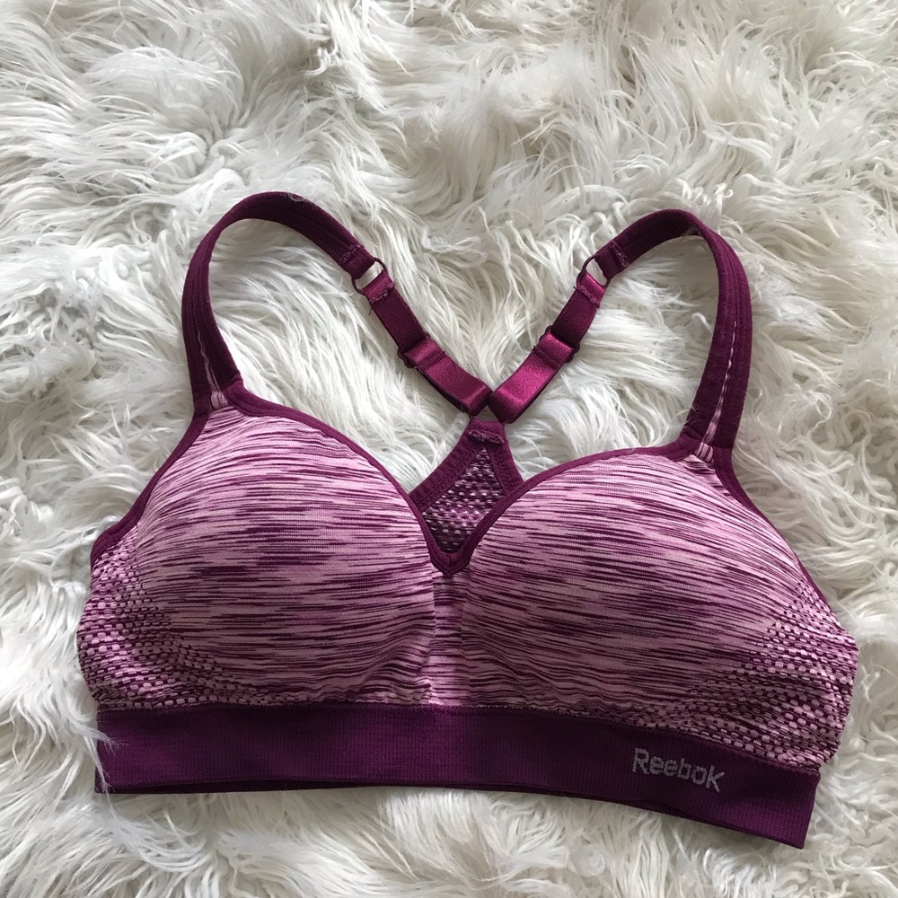 Reebok purple sport bra with padding